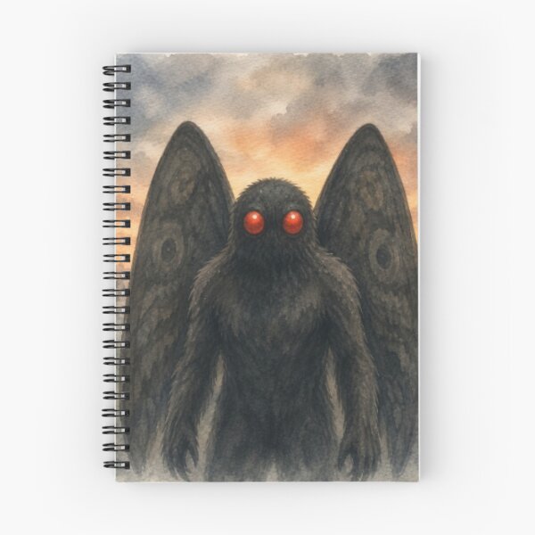 Item preview, Mothman Portrait in a Misty Sunset Forest designed and sold by darametzgerart.