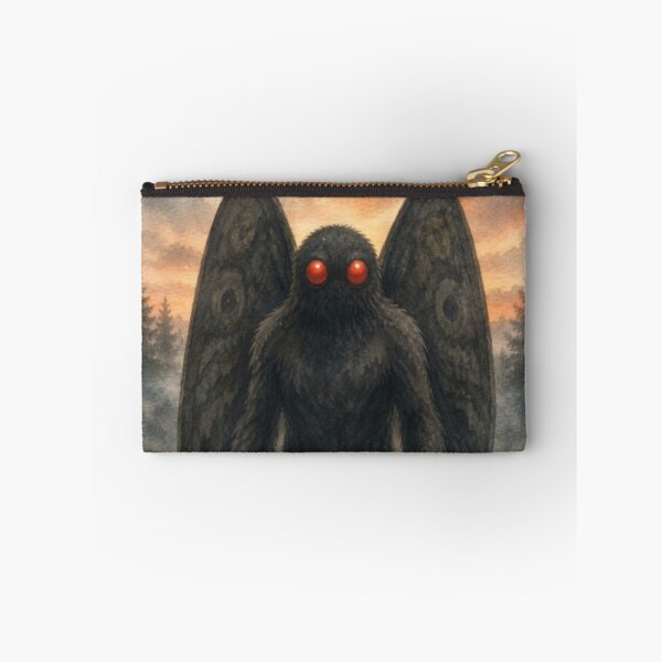 Item preview, Mothman Portrait in a Misty Sunset Forest designed and sold by darametzgerart.