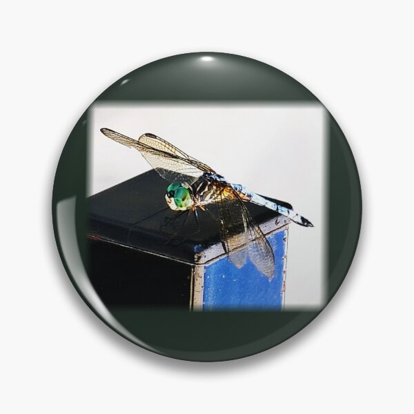 Item preview, Dragonfly on Rusty Railing designed and sold by HauntedOpera.