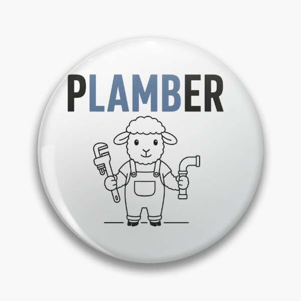 Item preview, Funny Lamb Plumber Pun designed and sold by NicramR.
