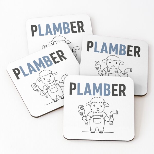 Item preview, Funny Lamb Plumber Pun designed and sold by NicramR.