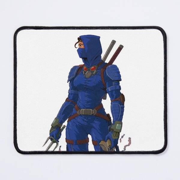 Item preview, Blue Ninja Commando Fan Art | Tactical Female Shinobi | Classic Western Animation Style designed and sold by Hollow Moon Studios..