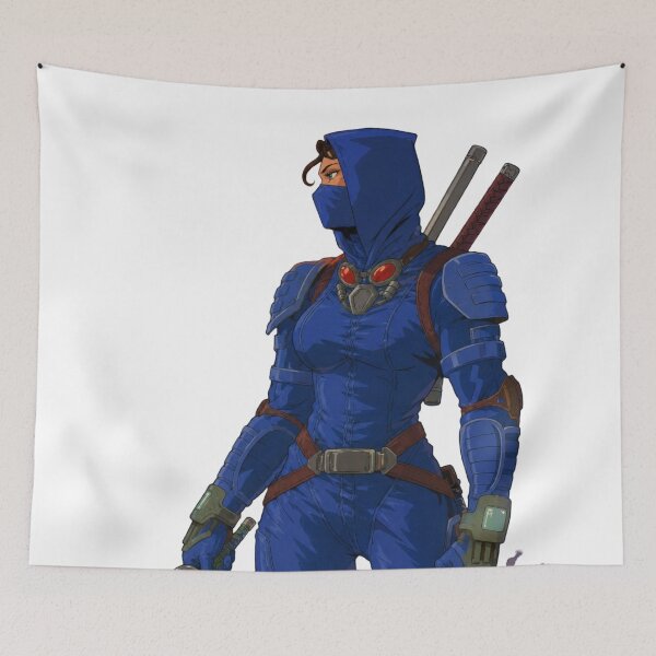 Item preview, Blue Ninja Commando Fan Art | Tactical Female Shinobi | Classic Western Animation Style designed and sold by  Hollow Moon Studios..