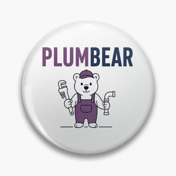 Item preview, Funny Bear Plumber Pun designed and sold by NicramR.