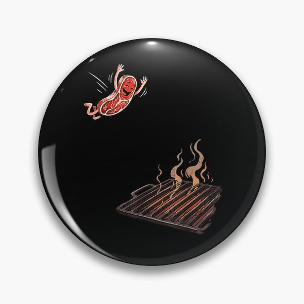 Item preview, Funny Running Bacon BBQ Grill Meat Lover Cartoon designed and sold by Rahamkshop.