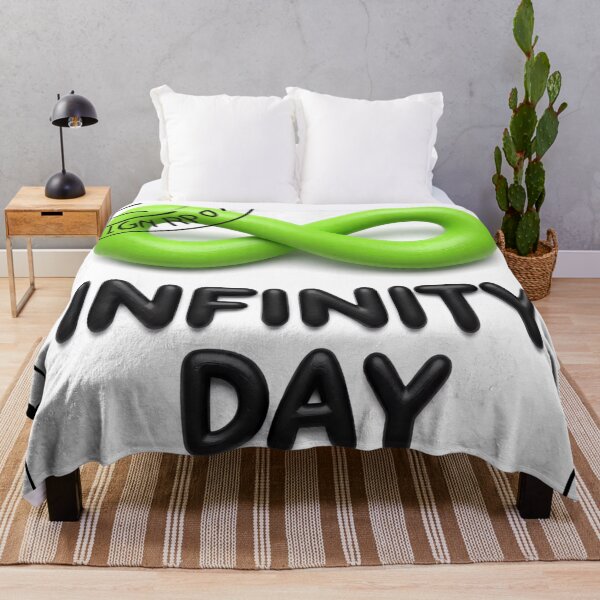 Item preview, Infinity Day August 8th 2 color geometric typographic design designed and sold by SmashingDeals.