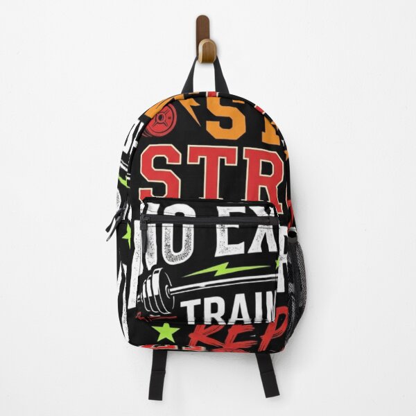 Item preview, No Excuses Train Hard Stay Strong Never Quit Gym Workout designed and sold by PACS0011.