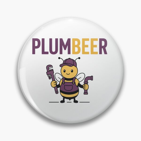 Item preview, Funny Bee Plumber Pun designed and sold by NicramR.
