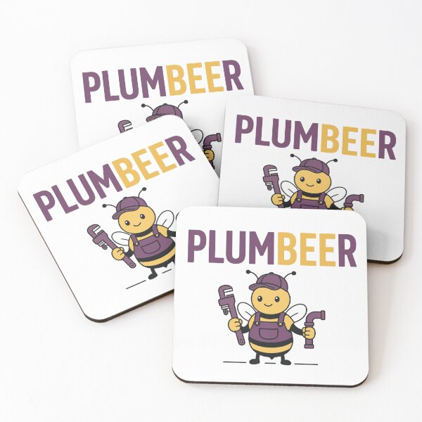 Item preview, Funny Bee Plumber Pun designed and sold by NicramR.