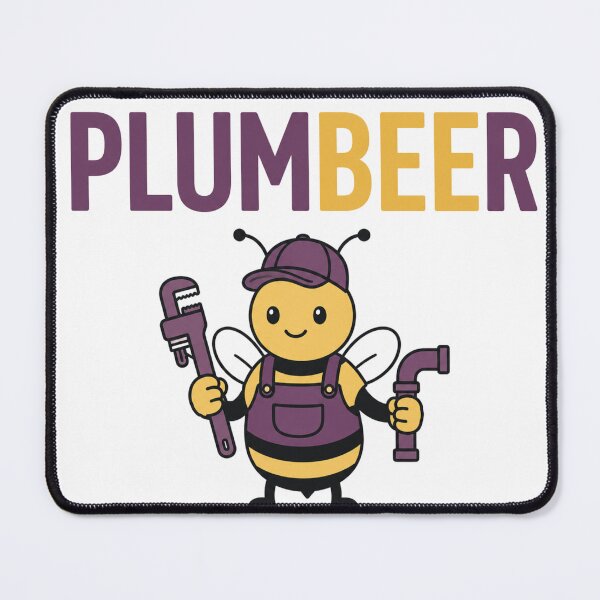 Item preview, Funny Bee Plumber Pun designed and sold by NicramR.