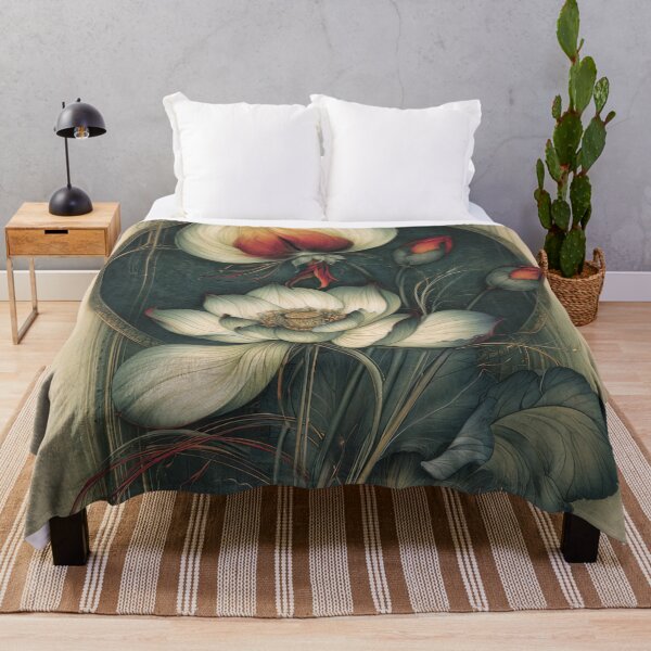 Item preview, Lotus Sanctuary in Gold and Teal designed and sold by bloorose.