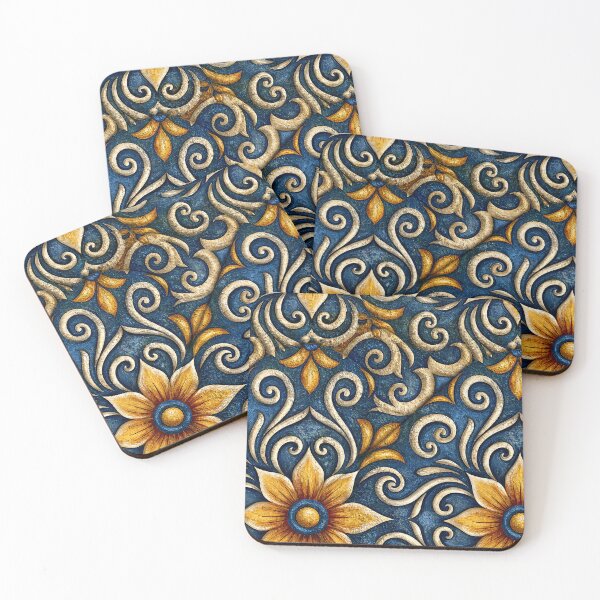 Item preview, Sunburst and Scrollwork Ceramic Tile Design designed and sold by Piotrek0001.