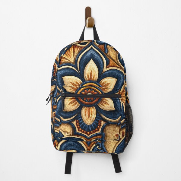 Item preview, Vintage Sicilian Blue and Yellow Scroll Tile designed and sold by Piotrek0001.