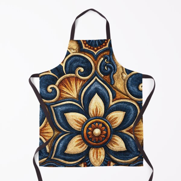 Item preview, Vintage Sicilian Blue and Yellow Scroll Tile designed and sold by Piotrek0001.