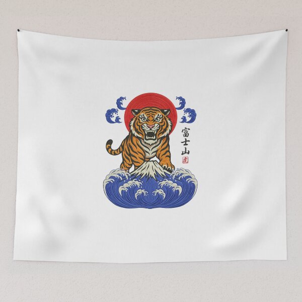 Item preview, Japanese Tiger Over Mount Fuji designed and sold by Peter Stawicki.