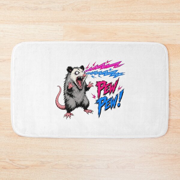 Item preview, Pew Pew Laser Opossum Screaming Cartoon Meme designed and sold by chattsuede.
