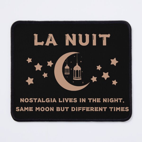 Item preview, La Nuit Nostalgia Moon Same Moon Different Times Tan designed and sold by XelaStore.