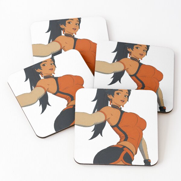 Item preview, Anime Martial Artist Fan Art | Orange Fighter Girl | Classic Western Animation Style designed and sold by  Hollow Moon Studios..