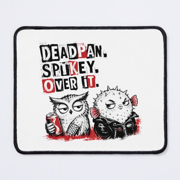 Item preview, Grunge Pufferfish Owl Deadpan Spikey Over It designed and sold by chattsuede.