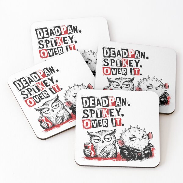 Item preview, Grunge Pufferfish Owl Deadpan Spikey Over It designed and sold by chattsuede.