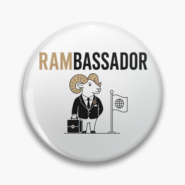 Item preview, Ram Ambassador Funny Animal Pun designed and sold by NicramR.