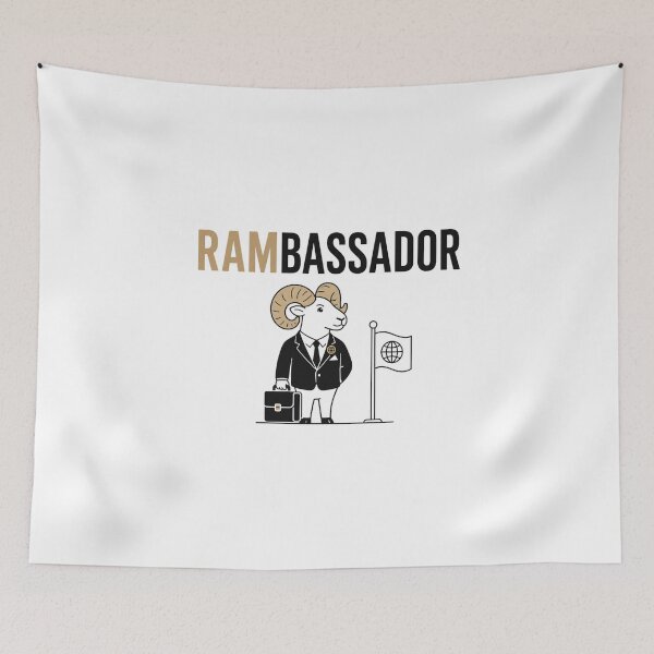 Item preview, Ram Ambassador Funny Animal Pun designed and sold by NicramR.