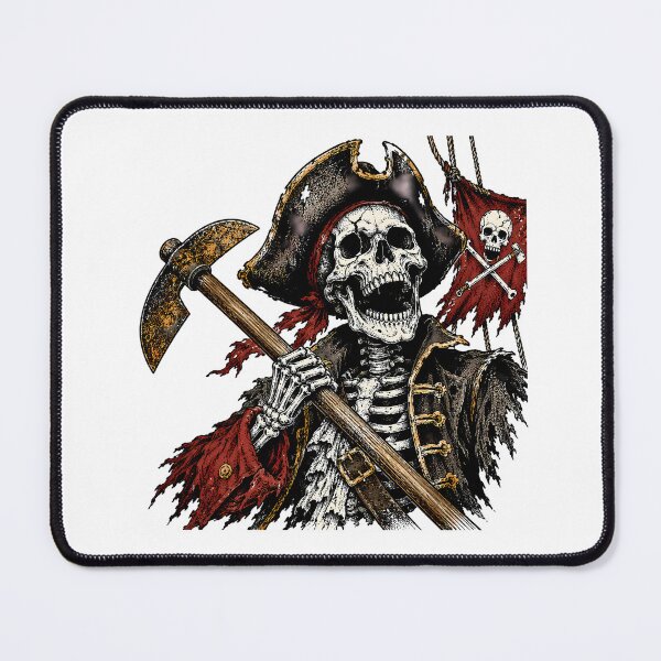 Item preview, Undead Skeleton Pirate Captain Vintage Gothic Halloween designed and sold by chattsuede.