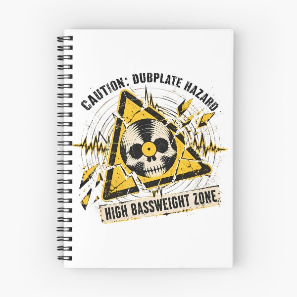 Item preview, Dubplate Hazard Warning Sign Vinyl Skull Grunge designed and sold by chattsuede.