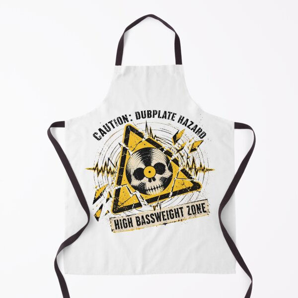Item preview, Dubplate Hazard Warning Sign Vinyl Skull Grunge designed and sold by chattsuede.