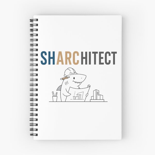 Item preview, Shark Architect Funny Animal Pun designed and sold by NicramR.
