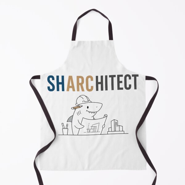 Item preview, Shark Architect Funny Animal Pun designed and sold by NicramR.