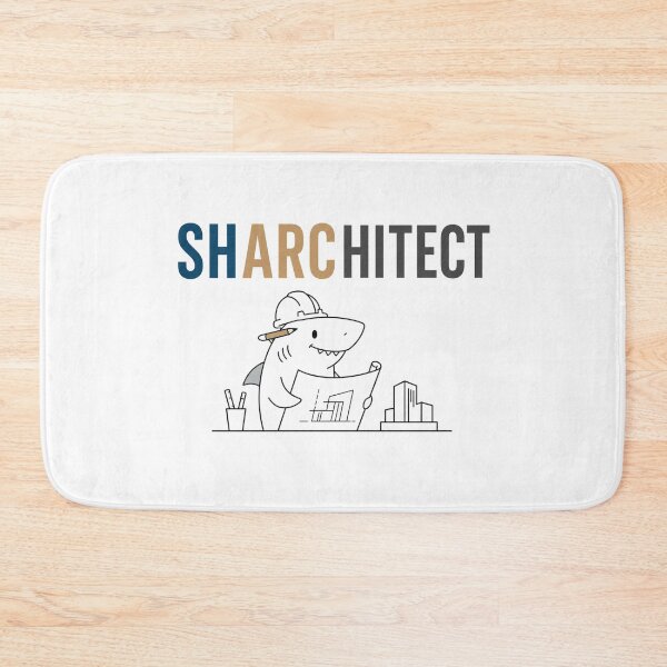 Item preview, Shark Architect Funny Animal Pun designed and sold by NicramR.