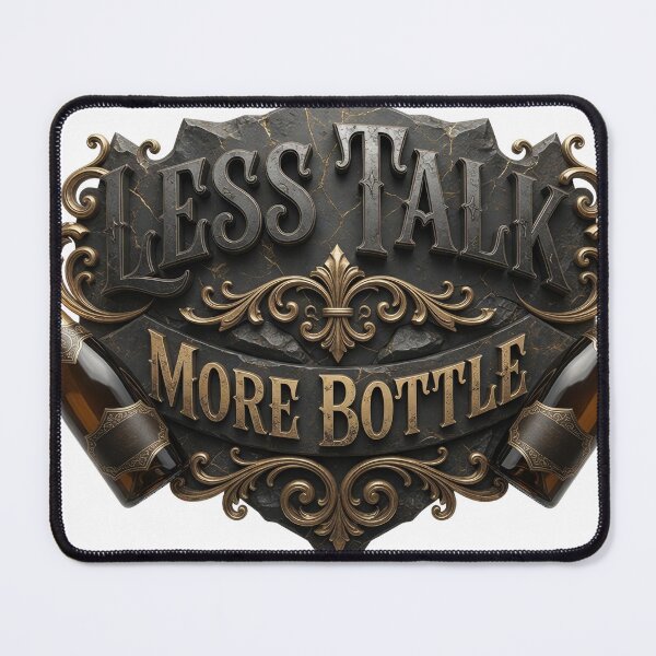 Item preview, Artistic LESS TALK MORE BOTTLE Artistic Motif designed and sold by dazzlemakers.
