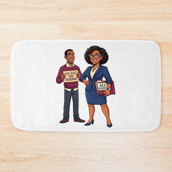 Item preview, She's All Business, I'm Just The Husband - Funny Power Couple designed and sold by BumbleBloom7.
