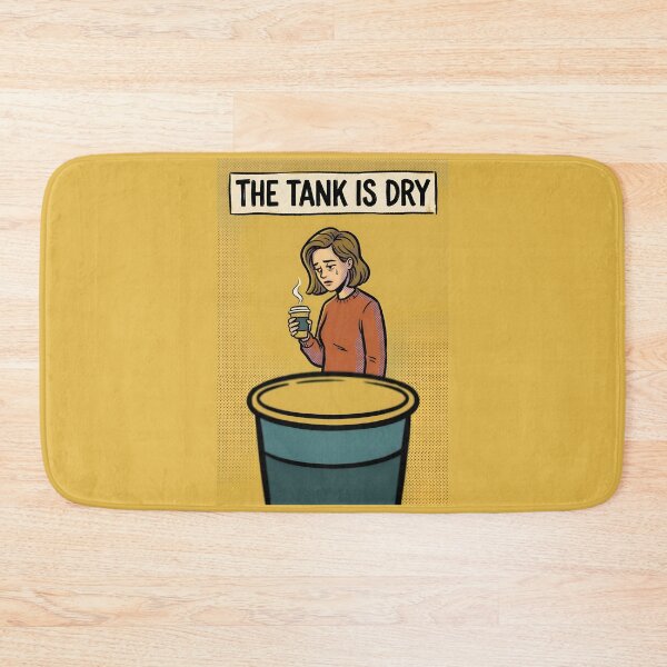 Item preview, The Tank Is Dry Coffee Burnout Minimalist Poster designed and sold by DuckOddity.