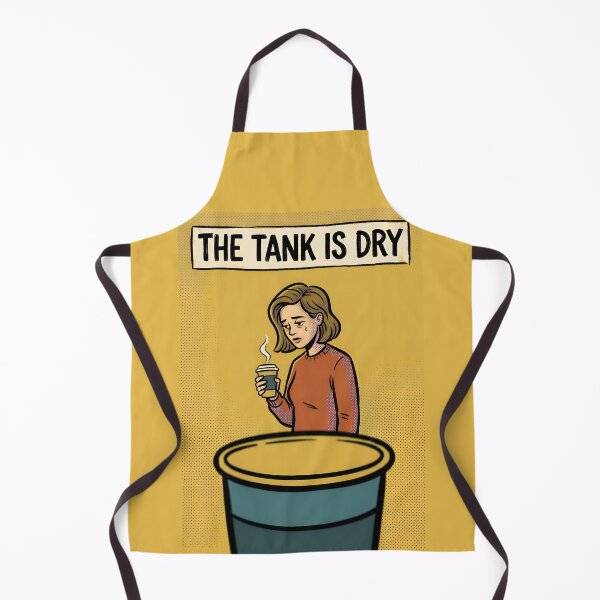 Item preview, The Tank Is Dry Coffee Burnout Minimalist Poster designed and sold by DuckOddity.