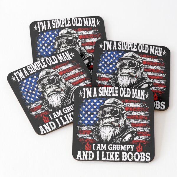 Item preview, Simple Old Man - Grumpy Gorilla Biker Graphic designed and sold by Rahamkshop.