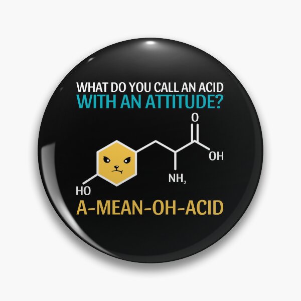 Item preview, Funny Nerdy A Mean Oh Acid Funny Chemistry Science Pun Teacher designed and sold by MathWare MathClips.