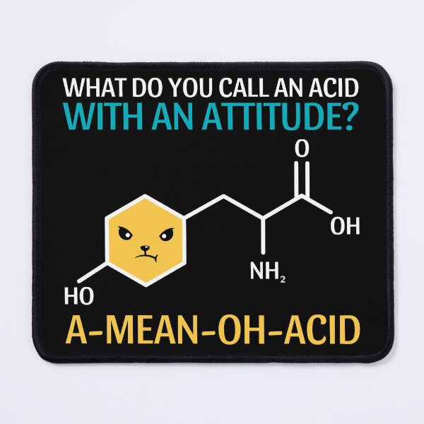Item preview, Funny Nerdy A Mean Oh Acid Funny Chemistry Science Pun Teacher designed and sold by MathWare MathClips.