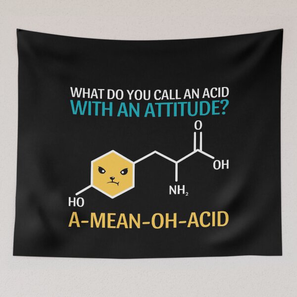 Item preview, Funny Nerdy A Mean Oh Acid Funny Chemistry Science Pun Teacher designed and sold by MathWare MathClips.