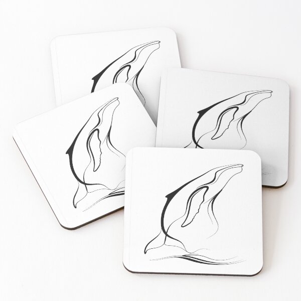 Item preview, Graceful Whale One Line Art designed and sold by Helenaphotoart.