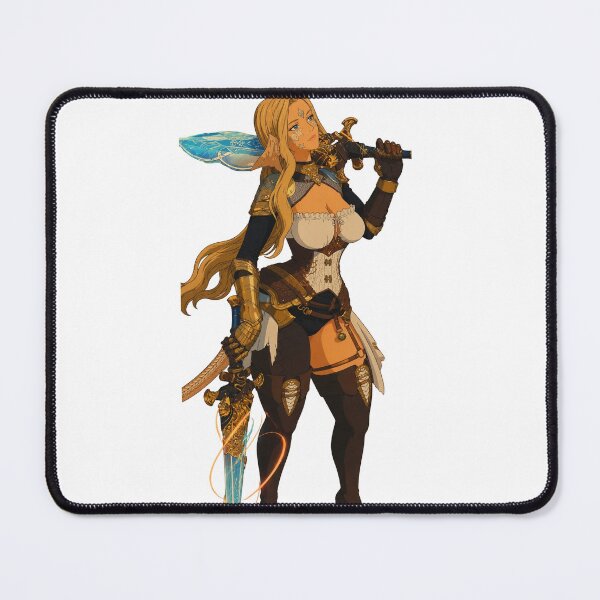 Item preview, Fantasy Knight Princess Fan Art | Blonde Sword Maiden | Classic Western Animation Style designed and sold by Hollow Moon Studios..