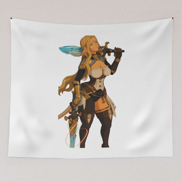 Item preview, Fantasy Knight Princess Fan Art | Blonde Sword Maiden | Classic Western Animation Style designed and sold by  Hollow Moon Studios..