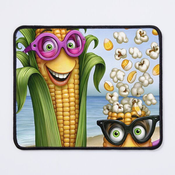 Item preview, Beach Day Corn and Popcorn Fun with Sunglasses designed and sold by Artessie.