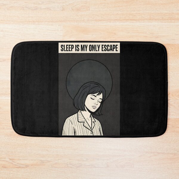 Item preview, Sleep Is My Only Escape Dark Comic Poster designed and sold by DuckOddity.