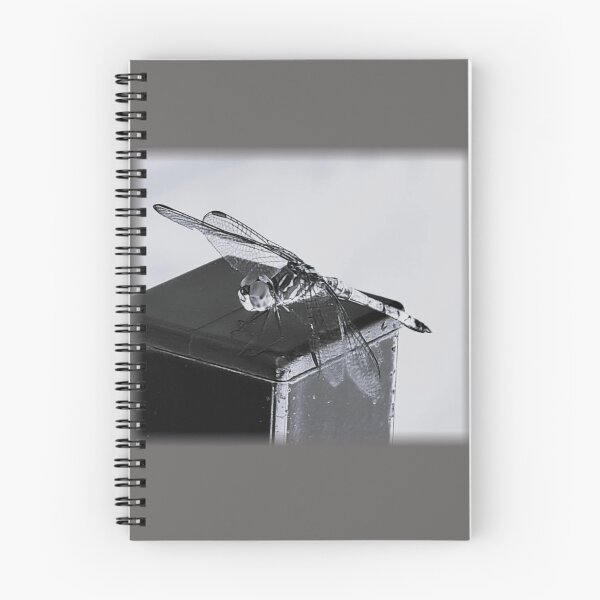 Item preview, Dragonfly on Rusty Railing - Black and White designed and sold by HauntedOpera.