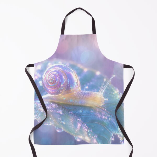 Item preview, Dreamy Crystal Snail on Dew Leaf designed and sold by aurelixagency.