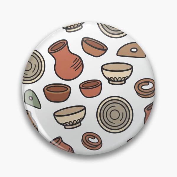 Item preview, Pottery Studio All-Over Repeat Pattern Illustration designed and sold by Ninjacatoff.