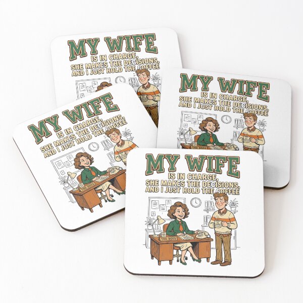 Item preview, My Wife Is In Charge, I Just Hold The Coffee - Funny Husband designed and sold by BumbleBloom7.