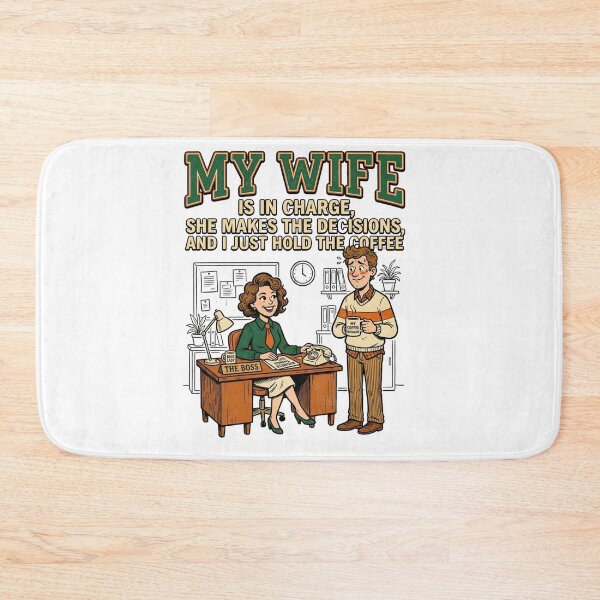 Item preview, My Wife Is In Charge, I Just Hold The Coffee - Funny Husband designed and sold by BumbleBloom7.
